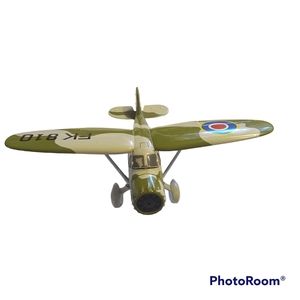 1997 GEARBOX DIECAST STINSON RELIANT ROYAL NAVY KF810 PLANE COIN BANK.